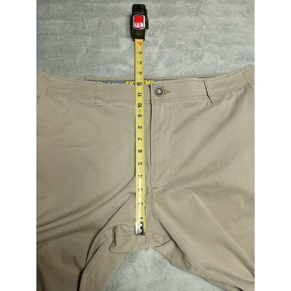 Lee Extreme Comfort Mens 38x29 Khaki Stretch Flex Flat Front Chino Twill Dadcore